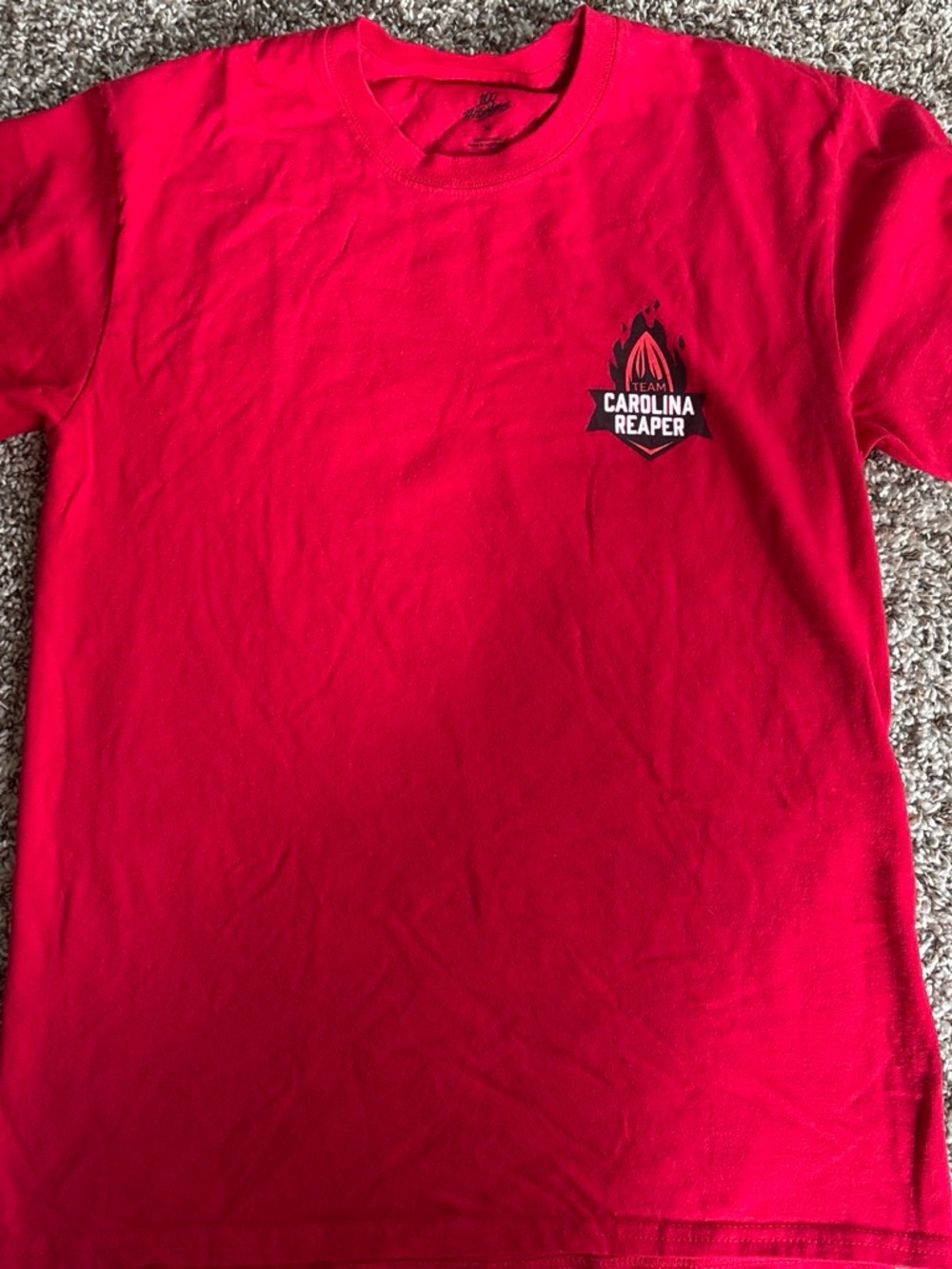 Carolina Reaper Kids Short-Sleeve Tee in Red